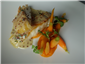wild turbot with carrots